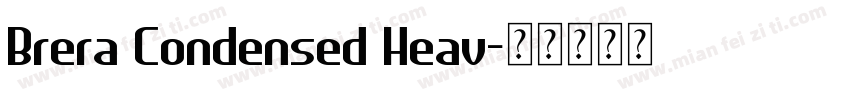 Brera Condensed Heav字体转换